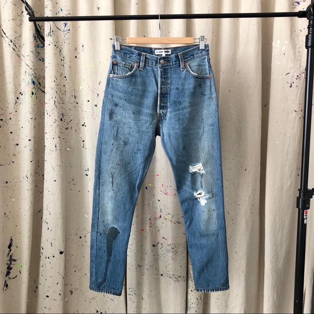 High waist Redone/Levis jeans.